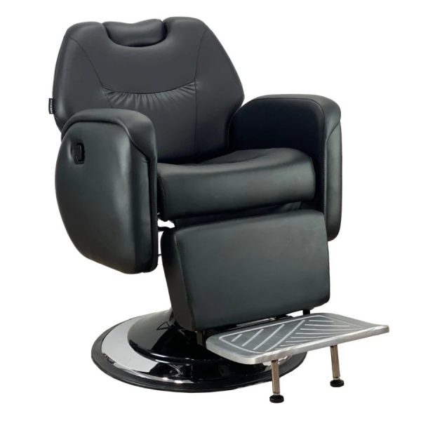 Black Barber Chair - Professional Salon Styling